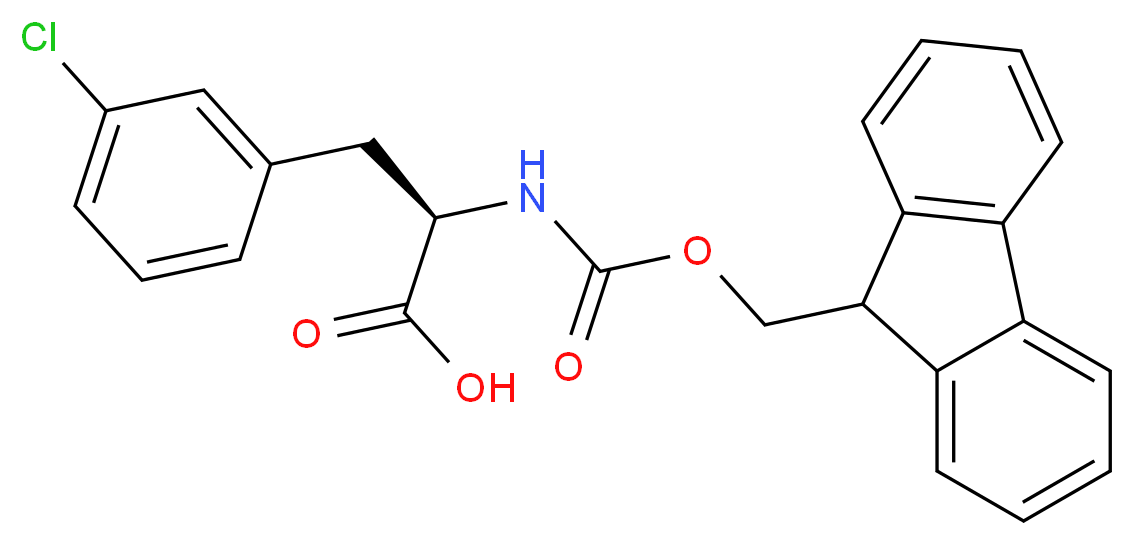 FMOC-3-CHLORO-D-PHENYLALANINE_分子结构_CAS_198560-44-0)