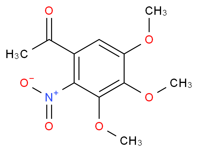 1-(3,4,5-trimethoxy-2-nitrophenyl)ethan-1-one_分子结构_CAS_54173-39-6