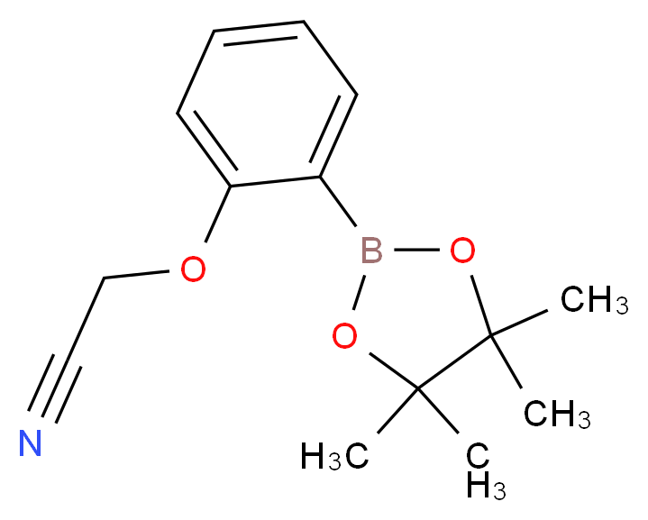 2-(2-(4,4,5,5-Tetramethyl-1,3,2-dioxaborolan-2-yl)phenoxy)acetonitrile_分子结构_CAS_936250-19-0)
