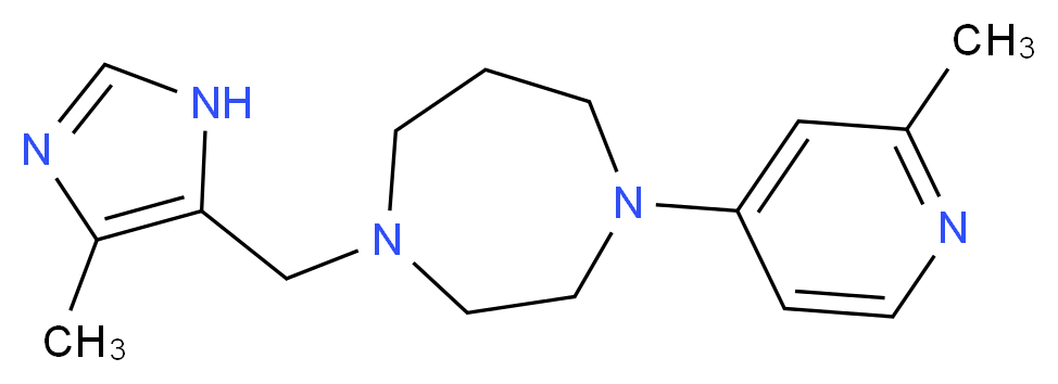 1-[(4-methyl-1H-imidazol-5-yl)methyl]-4-(2-methylpyridin-4-yl)-1,4-diazepane_分子结构_CAS_)