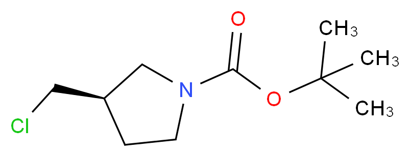 3(R)-CHLOROMETHYL-PYRROLIDINE-1-CARBOXYLIC ACID TERT-BUTYL ESTER_分子结构_CAS_1187927-12-3)