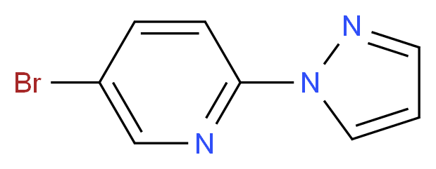 5-Bromo-2-(1H-pyrazol-1-yl)pyridine 98%_分子结构_CAS_433922-57-7)