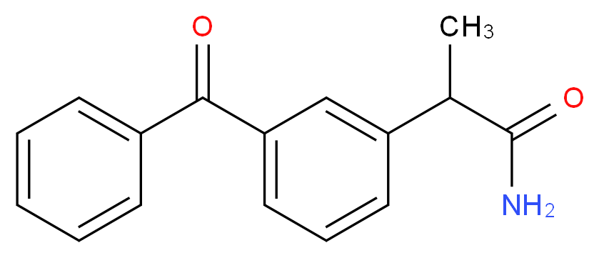 2-(3-benzoylphenyl)propanamide_分子结构_CAS_59512-16-2