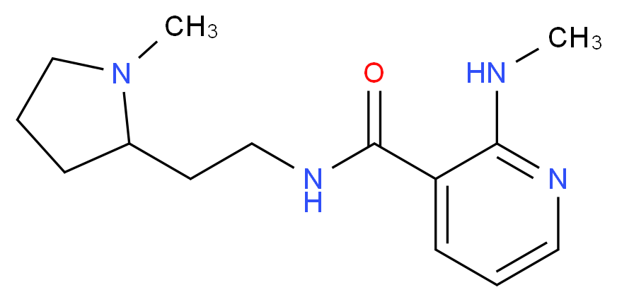 2-(methylamino)-N-[2-(1-methylpyrrolidin-2-yl)ethyl]nicotinamide_分子结构_CAS_)