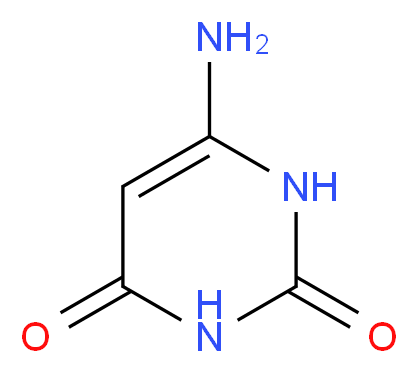 4-Amino-2,6-dihydroxypyrimidine_分子结构_CAS_873-83-6)