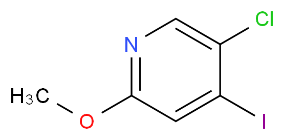 5-chloro-4-iodo-2-methoxypyridine_分子结构_CAS_1227602-85-8