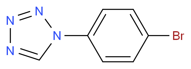1-(4-bromophenyl)-1H-1,2,3,4-tetrazole_分子结构_CAS_57058-01-2