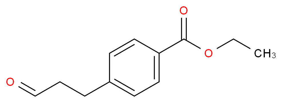 ethyl 4-(3-oxopropyl)benzoate_分子结构_CAS_151864-81-2