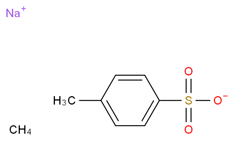 sodium methane 4-methylbenzene-1-sulfonate_分子结构_CAS_657-84-1