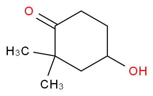 4-hydroxy-2,2-diMethylcyclohexanone_分子结构_CAS_123214-39-1)