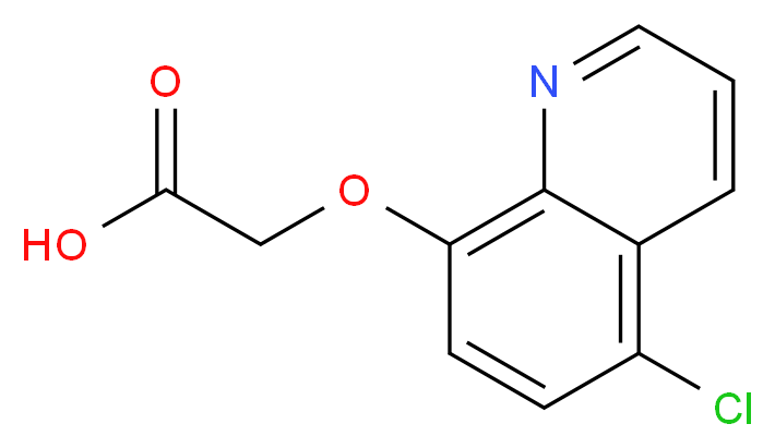 2-[(5-chloroquinolin-8-yl)oxy]acetic acid_分子结构_CAS_88349-88-6