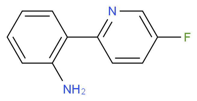 2-(5-FLUORO-PYRIDIN-2-YL)-PHENYLAMINE_分子结构_CAS_885277-17-8)