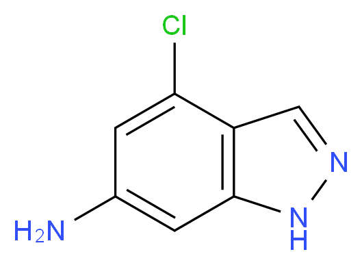 4-chloro-1H-indazol-6-amine_分子结构_CAS_221681-84-1