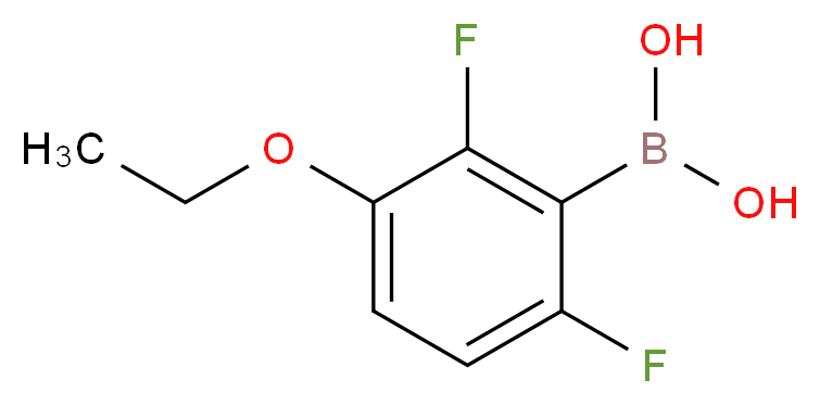 2,6-DIFLUORO-3-ETHOXYPHENYLBORONIC ACID_分子结构_CAS_849062-00-6)