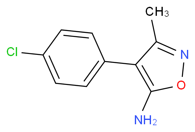 4-(4-chlorophenyl)-3-methylisoxazol-5-amine_分子结构_CAS_)