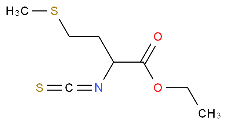 Ethyl 2-isothiocyanato-4-(methylthio)butanoate_分子结构_CAS_)