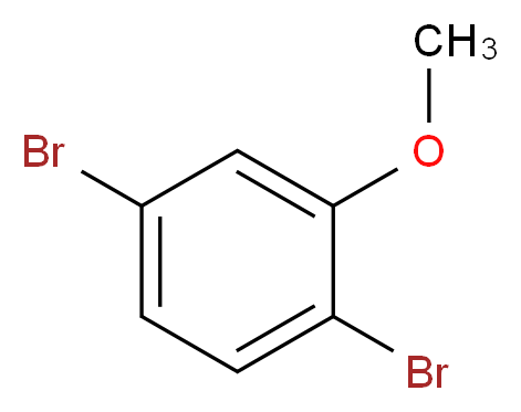 1,4-dibromo-2-methoxybenzene_分子结构_CAS_95970-08-4