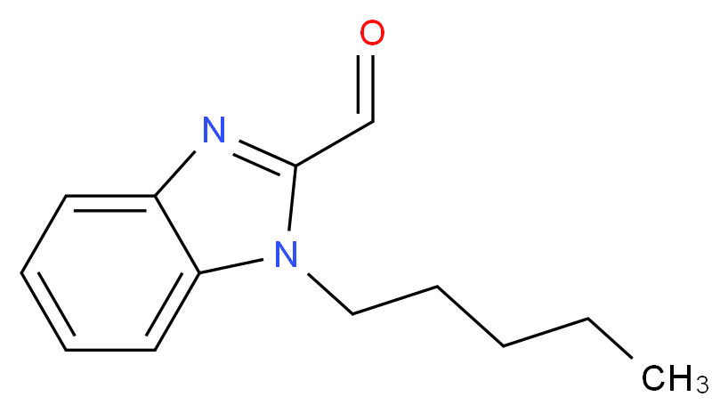 1-Pentyl-1H-benzimidazole-2-carbaldehyde_分子结构_CAS_)