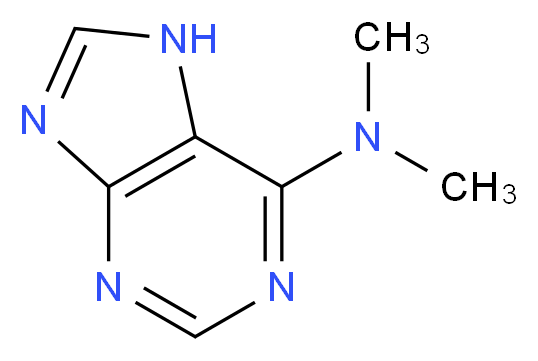 N,N-dimethyl-7H-purin-6-amine_分子结构_CAS_938-55-6