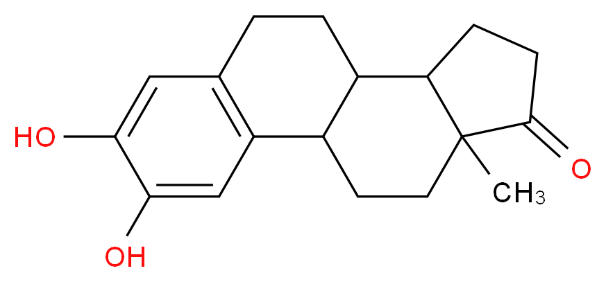 4,5-dihydroxy-15-methyltetracyclo[8.7.0.0^{2,7}.0^{11,15}]heptadeca-2(7),3,5-trien-14-one_分子结构_CAS_362-06-1