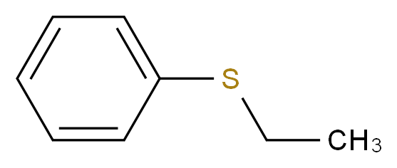 Ethyl phenyl sulfide_分子结构_CAS_622-38-8)