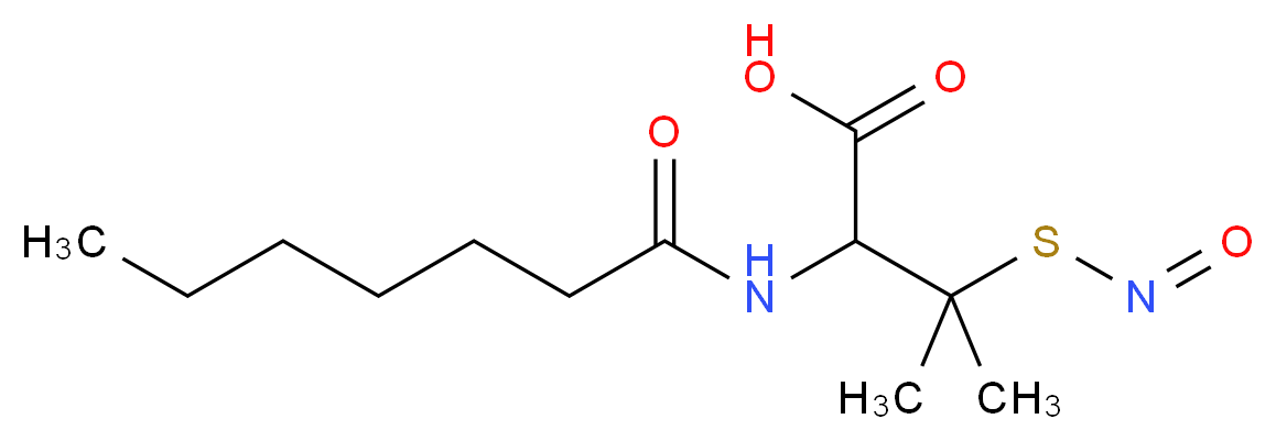 S-Nitroso-N-heptanoyl-D,L-penicillamine _分子结构_CAS_225234-00-4)