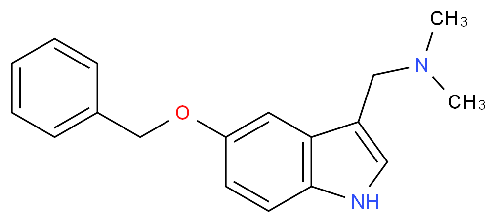 {[5-(benzyloxy)-1H-indol-3-yl]methyl}dimethylamine_分子结构_CAS_1453-97-0