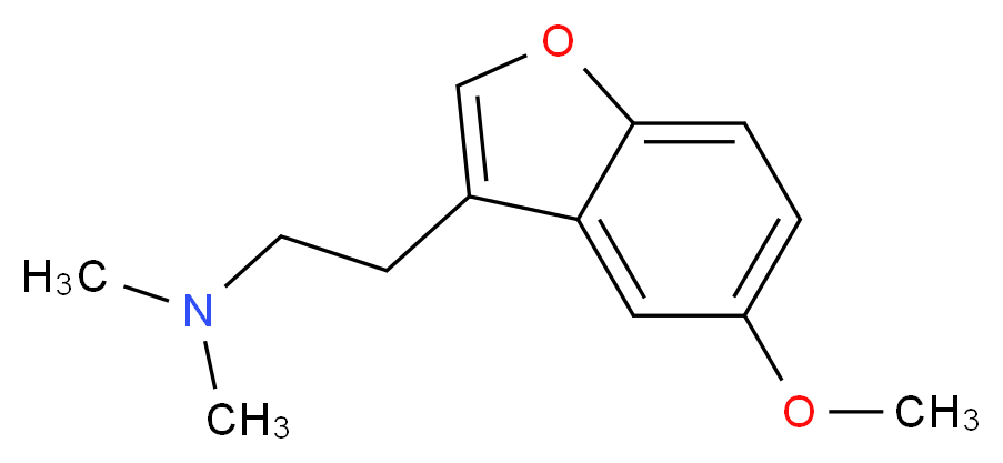 [2-(5-methoxy-1-benzofuran-3-yl)ethyl]dimethylamine_分子结构_CAS_140853-58-3