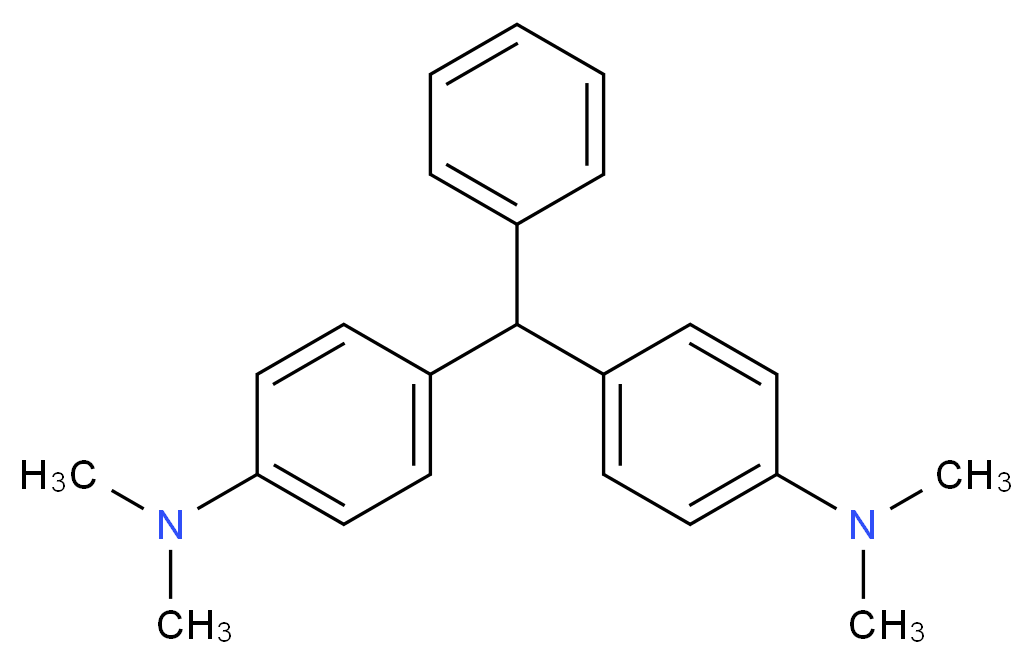 4-{[4-(dimethylamino)phenyl](phenyl)methyl}-N,N-dimethylaniline_分子结构_CAS_129-73-7