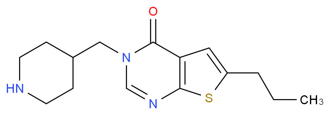 3-(piperidin-4-ylmethyl)-6-propylthieno[2,3-d]pyrimidin-4(3H)-one_分子结构_CAS_)
