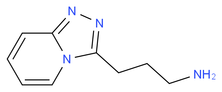 (3-[1,2,4]triazolo[4,3-a]pyridin-3-ylpropyl)amine_分子结构_CAS_610276-38-5)