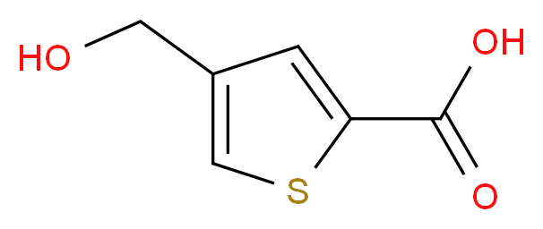 4-(Hydroxymethyl)thiophene-2-carboxylic acid_分子结构_CAS_14282-65-6)