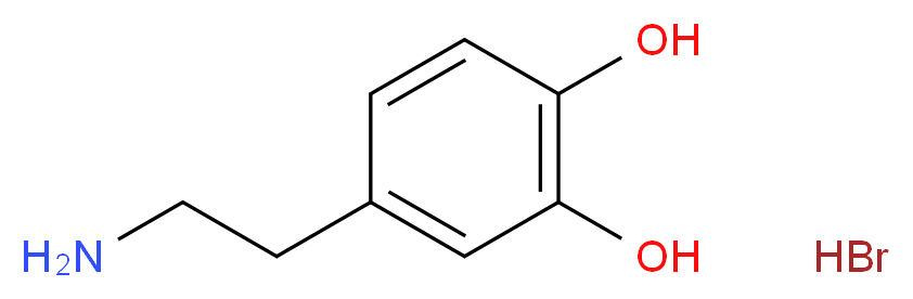 4-(2-aminoethyl)benzene-1,2-diol hydrobromide_分子结构_CAS_645-31-8