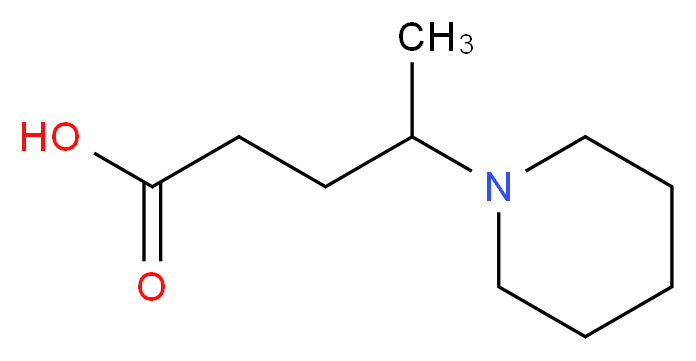 4-(1-piperidinyl)pentanoic acid_分子结构_CAS_805181-60-6)