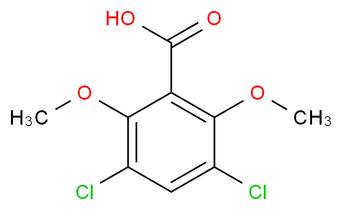 3,5-dichloro-2,6-dimethoxybenzoic acid_分子结构_CAS_73219-91-7