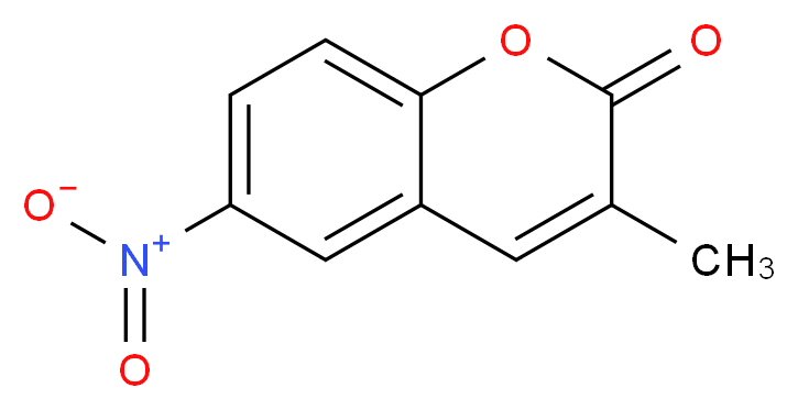 3-methyl-6-nitro-2H-chromen-2-one_分子结构_CAS_103030-08-6