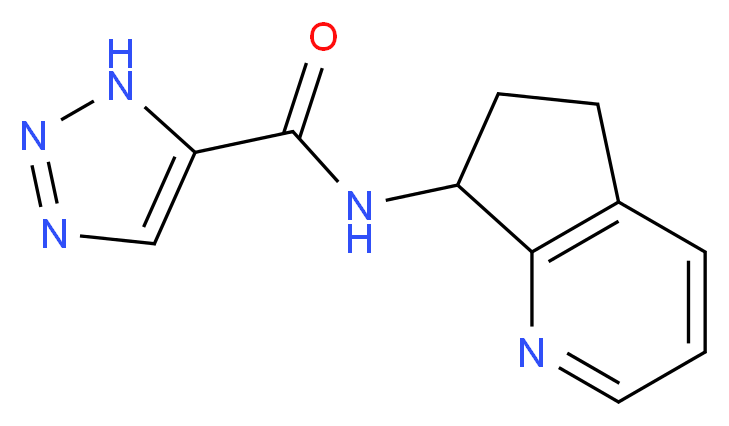 N-(6,7-dihydro-5H-cyclopenta[b]pyridin-7-yl)-1H-1,2,3-triazole-5-carboxamide_分子结构_CAS_)