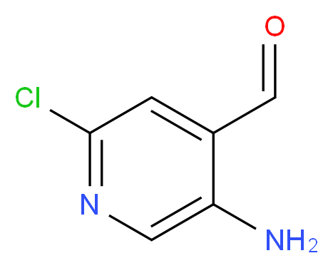 5-amino-2-chloropyridine-4-carbaldehyde_分子结构_CAS_1060804-23-0