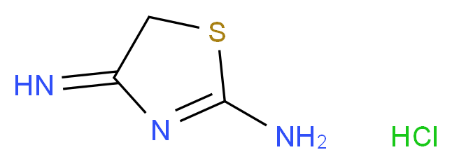 4-imino-4,5-dihydro-1,3-thiazol-2-amine hydrochloride_分子结构_CAS_36518-76-0