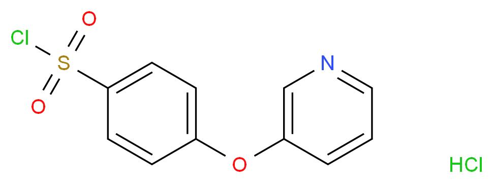 4-(Pyridin-3-yloxy)phenylsulphonyl chloride hydrochloride_分子结构_CAS_)