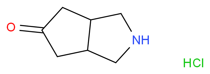 Hexahydrocyclopenta[c]pyrrol-5(1H)-one hydrochloride_分子结构_CAS_1263378-05-7)