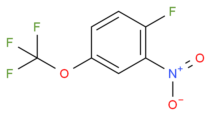 2-Fluoro-5-(trifluoromethoxy)nitrobenzene_分子结构_CAS_124170-06-5)