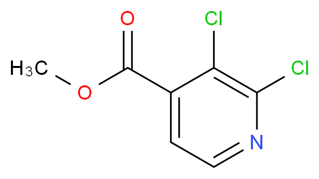 methyl 2,3-dichloropyridine-4-carboxylate_分子结构_CAS_603124-78-3