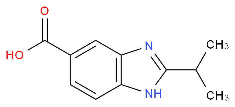 2-Isopropyl-1H-benzoimidazole-5-carboxylic acid_分子结构_CAS_505078-93-3)