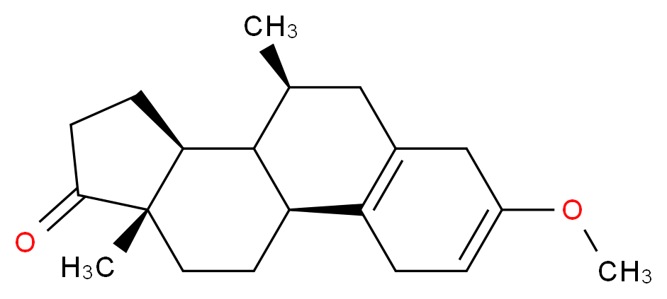 (1S,9S,10R,11S,15S)-5-methoxy-9,15-dimethyltetracyclo[8.7.0.0<sup>2</sup>,<sup>7</sup>.0<sup>1</sup><sup>1</sup>,<sup>1</sup><sup>5</sup>]heptadeca-2(7),4-dien-14-one_分子结构_CAS_32297-43-1