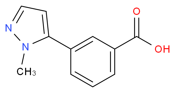 3-(1-methyl-1H-pyrazol-5-yl)benzoic acid_分子结构_CAS_628297-55-2