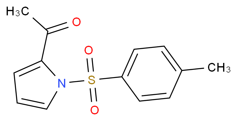 1-[1-(4-methylbenzenesulfonyl)-1H-pyrrol-2-yl]ethan-1-one_分子结构_CAS_129666-99-5