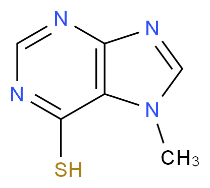 7-METHYL-6-MERCAPTOPURINE_分子结构_CAS_3324-79-6)