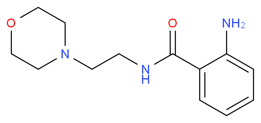 2-amino-N-[2-(morpholin-4-yl)ethyl]benzamide_分子结构_CAS_857486-15-8