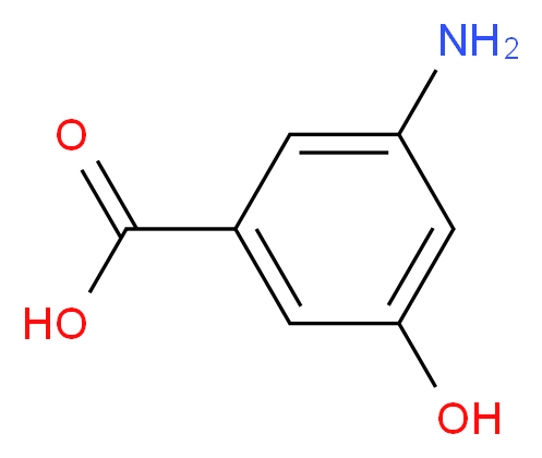 3-Amino-5-hydroxybenzoic acid_分子结构_CAS_76045-71-1)